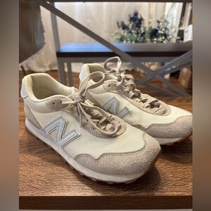 New Balance Beige and Baby Blue Sneakers